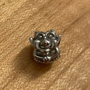 Pandora compatible elf face silver bead